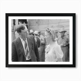 Outside The Church At All Day Community Sing, Pie Town, New Mexico By Russell Lee Art Print