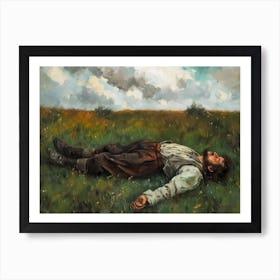 Contemporary Artwork Inspired By Gustave Courbet 3 Art Print