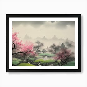 Asian Landscape Painting 9 Art Print