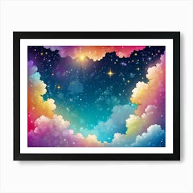 Colorful Clouds In The Sky 1 Art Print