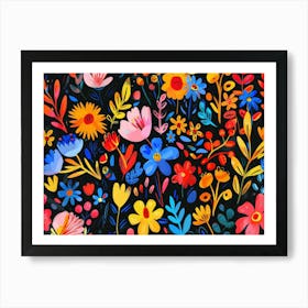 Watercolor Floral Painting 3 Art Print