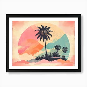 Palm Trees In The Sky Art Print