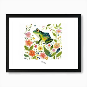 Little Floral Frog 2 Poster Art Print