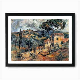 Rural Elegance Painting Inspired By Paul Cezanne Art Print