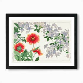 Japanese Flowers Art Print