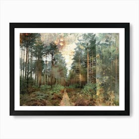 Forest Collage 3 Art Print