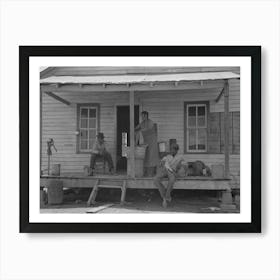 Rear Porch Of Old Cabin Of Fsa (Farm Security Administration) Client, Southeast Missouri Farms By Russell Art Print