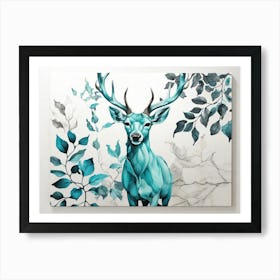 Deer Painting 1 Art Print