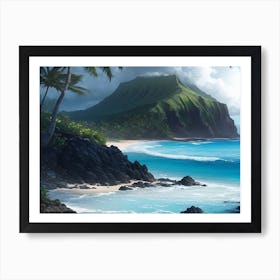 panoramic view of island Art Print