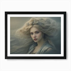 Mysterious Girl Art Print