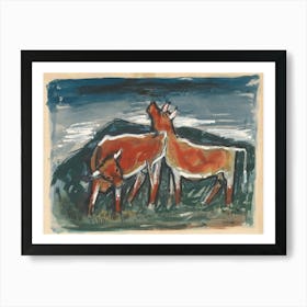 Cows, Mikuláš Galanda Art Print