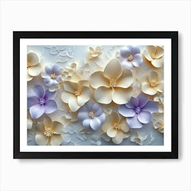 Paper Flowers 95 Art Print