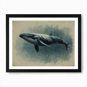 Whale Painting 1 Art Print