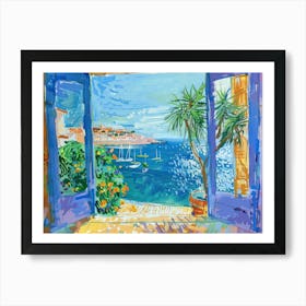 Marseille From The Window View Painting 3 Art Print