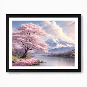 Cherry Blossoms Sakura in Japan Art Print