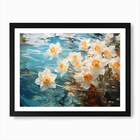 Daffodils In Water 3 Art Print