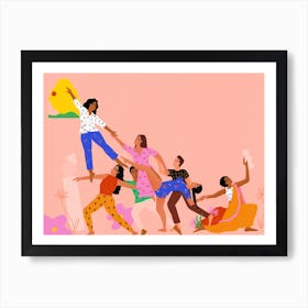 Uplift Each Other Grow Together Art Print