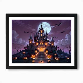 Halloween Castle 1 Art Print