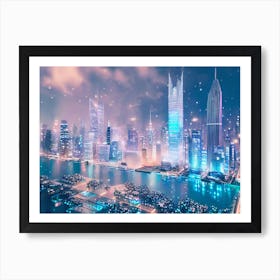 Futuristic Cityscape 59 Art Print