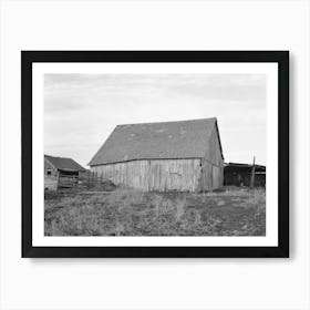 Barn On Farm Of Clifford Hainline, Tenant Farmer Near Ringgold, Iowa By Russell Lee Art Print