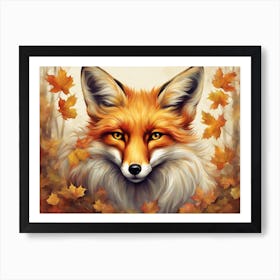 Autumn Mystical Fox 1 1 Art Print