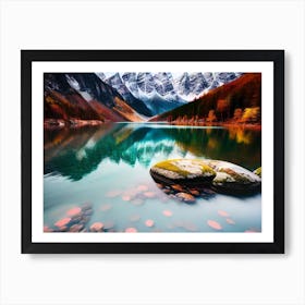 Autumn Mountain Lake 5 Art Print