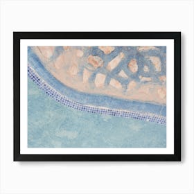 Blue Tiles Pool In Morocco - 2 Art Print