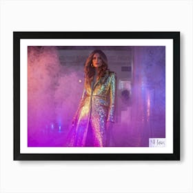 An Opulent Modern Glamour Fashion Aesthetic Laid Out In A Digital Painting A Veritable Festival Of (2) Art Print