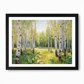 Birch Forest Art Print