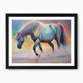 White Horse 8 Art Print