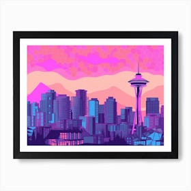 Vancouver Skyline 2 Art Print