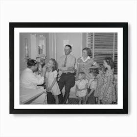 Untitled Photo, Possibly Related To Doctor With Family Who Are Members Of The Fsa (Farm Security Administration Art Print