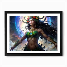 Goddess Of The Forest 1 Art Print