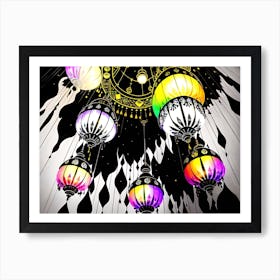 Islamic Lanterns 3 Art Print