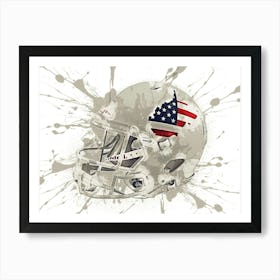 West Virginia Mountaineers NCAA Helmet Poster Art Print