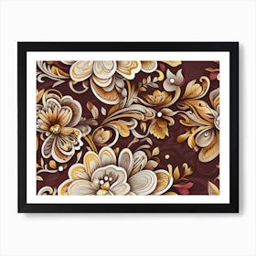 Floral Pattern 10 Art Print