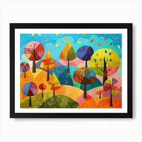 Autumn Trees 22 Art Print