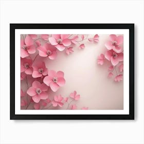 Paper Flowers 118 Art Print