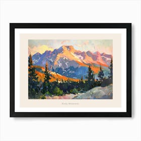 Western Sunset Landscapes Rocky Mountains 2 Poster Art Print