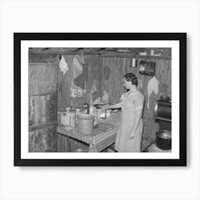 Southeast Missouri Farms, Corner Of Kitchen, Sharecropper S Shack, La Forge Project, Missouri By Russell Lee Art Print