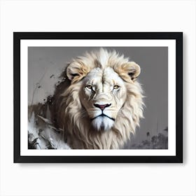 Lion art 53 Art Print