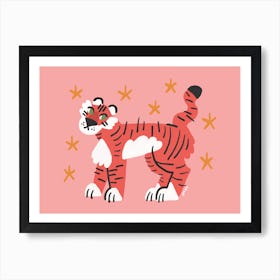 Tiger Kitty Art Print