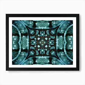 Modern Abstraction Emerald  Pattern  Art Print