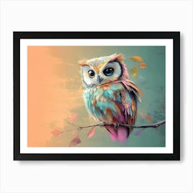 Owl Abstract 3 Art Print