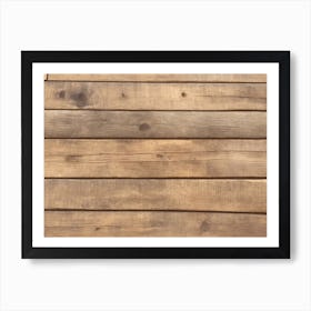 Wood Plank Wall 4 Art Print