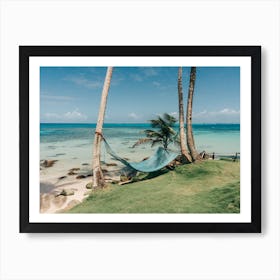 Hammock In Paradise Of Little Corn Island Art Print