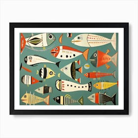 Hunzinator School Of Fish Art Print