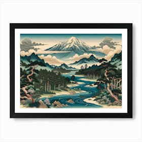 Asian Landscape Art Print