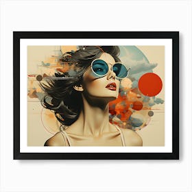 Electric Beauty 80s Icon 1 Art Print