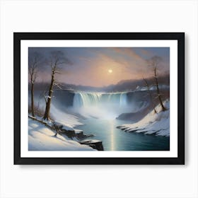 Niagara Falls At Dawn Art Print
